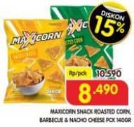 Promo Harga MAXICORN Snack Roasted Corn, Barbecue, Nacho Cheese 150 gr - Superindo