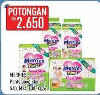 Promo Harga Merries Pants Good Skin S40, M34, L30, XL26  - Hypermart