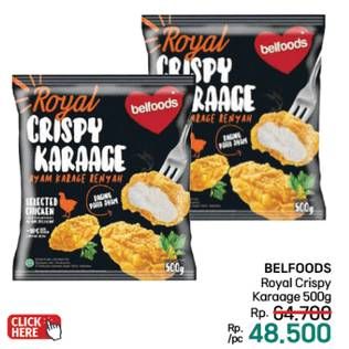 Promo Harga Belfoods Royal Nugget Crispy Karaage 500 gr - LotteMart