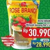 Promo Harga Rose Brand Minyak Goreng 2000 ml - Hypermart