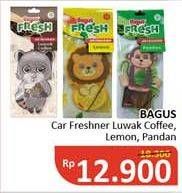 Promo Harga BAGUS Fresh Air Freshener Luwak Coffee, Lemon, Pandan  - Alfamidi