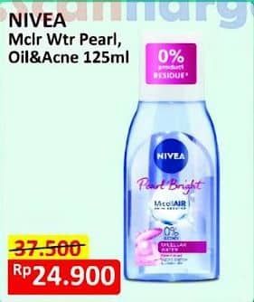 Promo Harga Nivea MicellAir Skin Breathe Micellar Water Pearl Bright, Oil Acne Care 125 ml - Alfamart