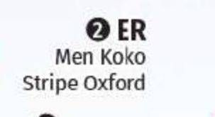 Promo Harga ER MEN Koko Oxford Stripe  - Lotte Grosir