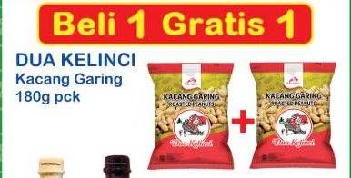 Promo Harga DUA KELINCI Kacang 180 gr - Indomaret