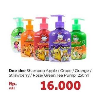 Promo Harga DEE DEE Children Shampoo Apple, Grape, Orange, Strawberry, Rose, Green Tea 250 ml - Carrefour