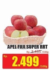 Promo Harga Apel Fuji Super RRT per 100 gr - Hari Hari