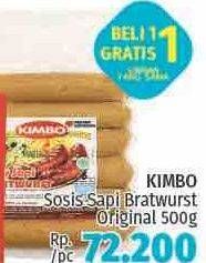 Promo Harga KIMBO Bratwurst Original 500 gr - LotteMart