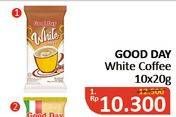 Promo Harga Good Day White Coffee per 10 sachet 20 gr - Alfamidi