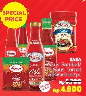 Promo Harga SASA Saus Sambal & Tomat  - LotteMart