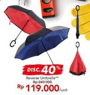 Promo Harga Reverse Umbrella  - Carrefour