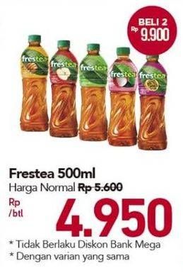 Promo Harga FRESTEA Minuman Teh Apple, Green Honey, Lychee, Markisa, Original 500 ml - Carrefour