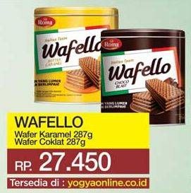 Promo Harga ROMA Wafello Butter Caramel, Choco Blast 287 gr - Yogya