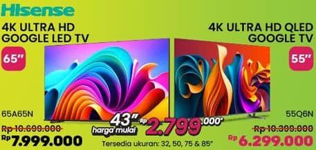 Promo Harga Hisense LED TV 43  - COURTS