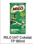 Promo Harga MILO Susu UHT 180 ml - Alfamart