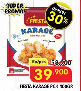 Promo Harga Fiesta Ayam Siap Masak Karage 500 gr - Superindo