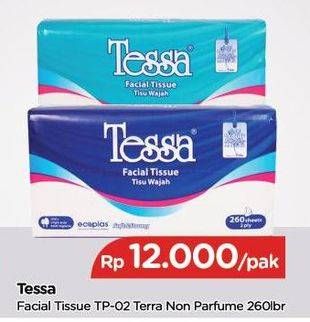 Promo Harga TESSA Facial Tissue TP02 260 pcs - TIP TOP