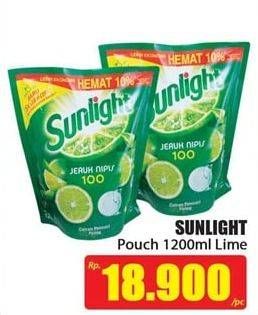 Promo Harga SUNLIGHT Pencuci Piring Lime 1200 ml - Hari Hari