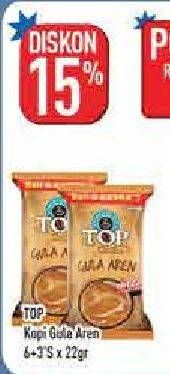 Promo Harga Top Coffee Gula Aren per 9 pcs 22 gr - Hypermart