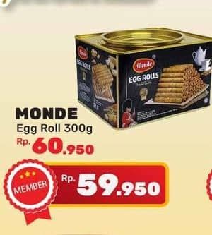 Promo Harga Monde Serena Egg Roll 300 gr - Yogya