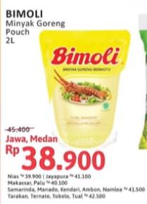 Promo Harga Bimoli Minyak Goreng 2000 ml - Alfamidi