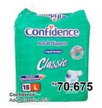 Promo Harga Confidence Adult Diapers Classic L15  - TIP TOP