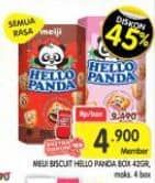 Promo Harga Meiji Hello Panda Biscuit All Variants 45 gr - Superindo