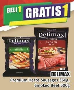Harga Delimax Herbs Sausage/Delimax Smoked Beef