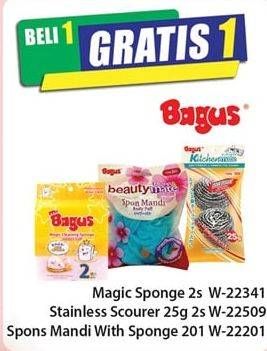 Promo Harga BAGUS Magic Sponge/BAGUS Stainless Scourer/BAGUS Spon Mandi   - Hari Hari