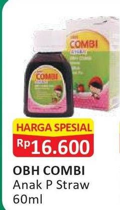 Promo Harga OBH COMBI Obat Batuk Anak Strawberry 60 ml - Alfamart