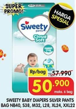 Promo Harga Sweety Silver Pants NB40, S38, M32, L28, XL24, XXL22  - Superindo