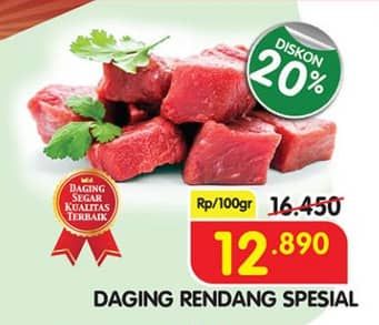 Promo Harga Daging Rendang Sapi per 100 gr - Superindo