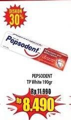 Promo Harga PEPSODENT Pasta Gigi Pencegah Gigi Berlubang White 190 gr - Hypermart