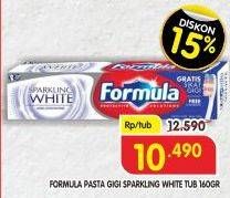 Promo Harga FORMULA Pasta Gigi Sparkling White 160 gr - Superindo