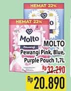 Promo Harga Molto Pewangi Sports Fresh, Hijab Soft Fresh, Active Fresh 1700 ml - Hypermart