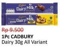 Promo Harga CADBURY Dairy Milk All Variants 30 gr - Alfamidi