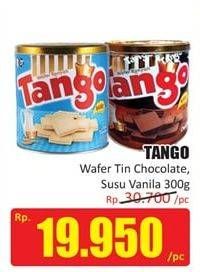 Promo Harga TANGO Wafer Chocolate, Vanilla Milk 300 gr - Hari Hari