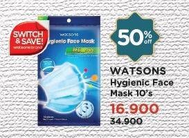 Promo Harga WATSONS Hygienic Face Mask 10 pcs - Watsons