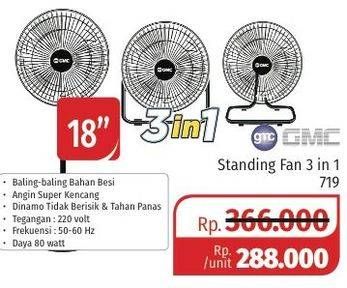 Promo Harga GMC Standing Fan 719  - Lotte Grosir