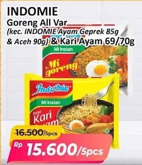 Promo Harga Indomie Mie Kuah/Goreng  - Alfamart