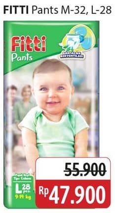 Promo Harga Fitti Pants L28, M32 28 pcs - Alfamidi