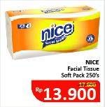 Promo Harga NICE Facial Tissue Softpack Banded 250 pcs - Alfamidi