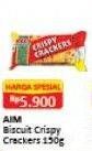 Promo Harga AIM Cripsy Crackers 150 gr - Alfamart
