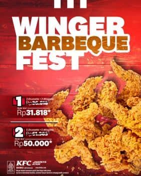 Promo Harga Winger Barbeque Fest  - KFC