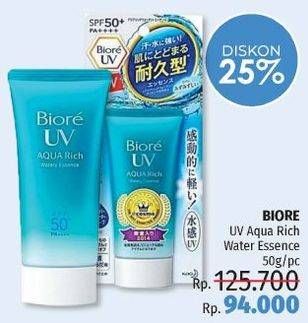 Promo Harga BIORE UV Aqua Rich Watery Essence SPF 50 50 gr - LotteMart