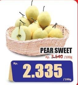 Promo Harga Pear Sweet per 100 gr - Hari Hari