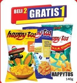Promo Harga Happy Tos Tortilla Chips 140 gr - Hari Hari