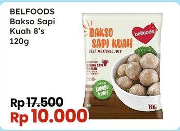 Promo Harga Belfoods Bakso Sapi Kuah 120 gr - Indomaret