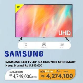 Promo Harga Samsung LED 43" UA43AU7000 UHD Smart  - Carrefour