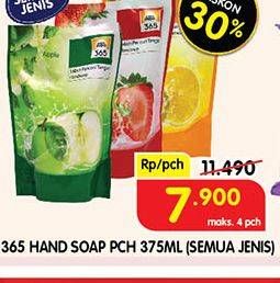 Promo Harga 365 Hand Soap All Variants 375 ml - Superindo