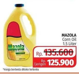 Promo Harga MAZOLA Oil Corn 1500 ml - Lotte Grosir